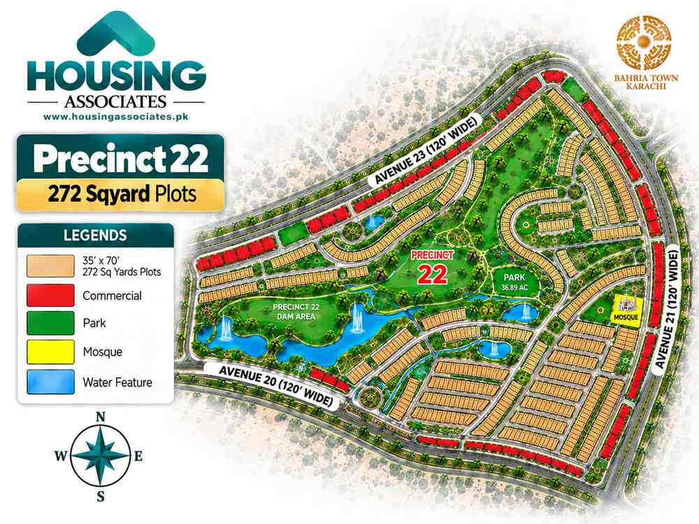 Precinct 22 HD Map Bahria Town Karachi Bahria Town Karachi